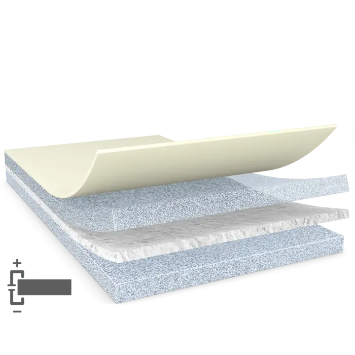 tesa Anti-Rutsch 60955 flexibel DIN 51130, 18m x 50mm, schwarz, 750µm
