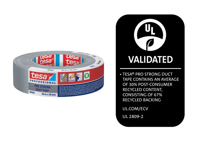 tesa 74662 PRO-STRONG Gewebeband 50 m x 38 mm, grau, 230µm
