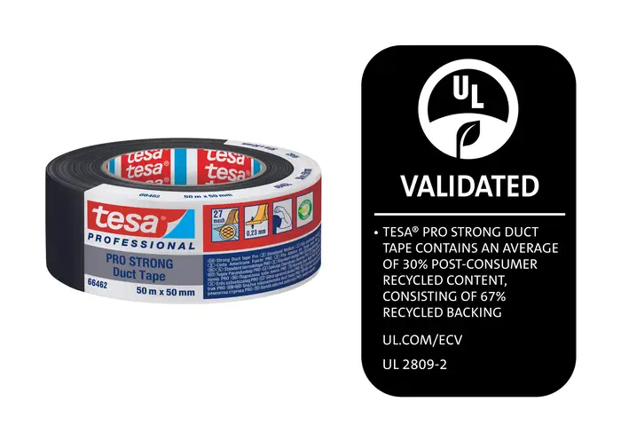 tesa 74662 PRO-STRONG Gewebeband 50 m x 50 mm, schwarz, 230µm