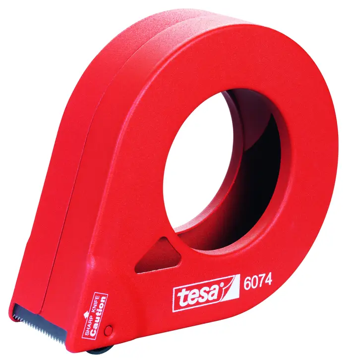 tesapack Abroller DK für Rollen bis zu 38mm rot