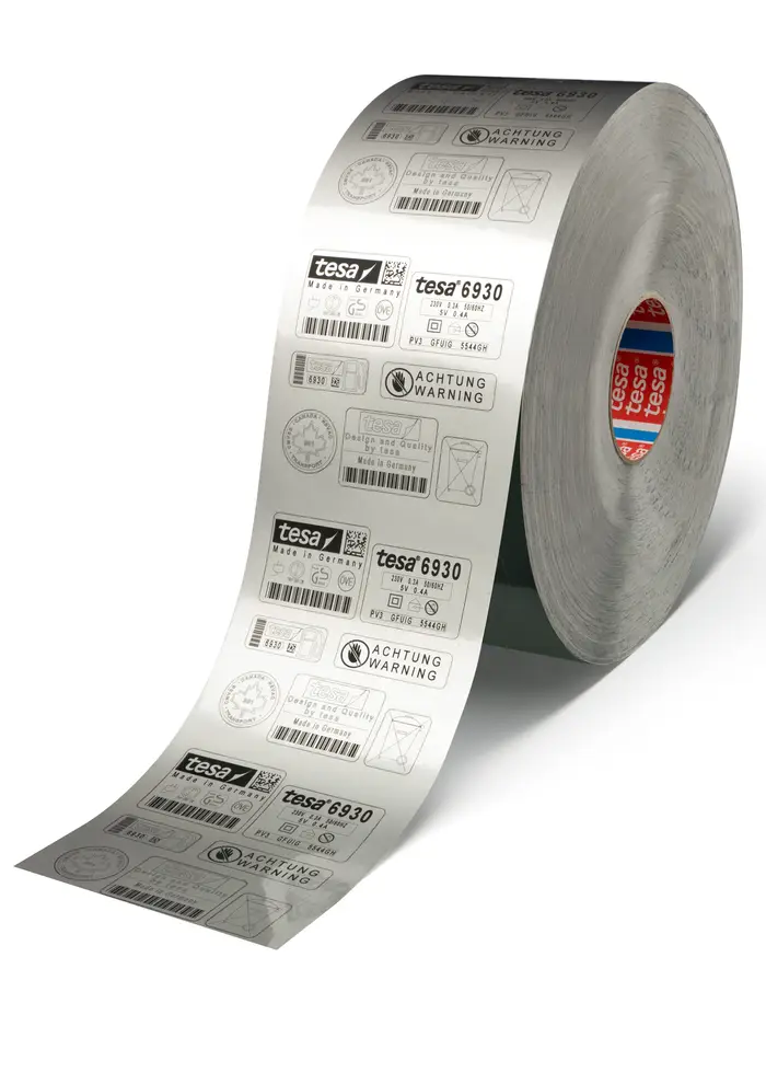 tesa 6940, 300m x 100mm, weiß-aluminium