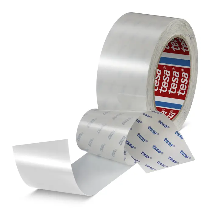 tesa Strapping 64250, 66m x 1300mm,blau-transparent, Slitter, 79µm