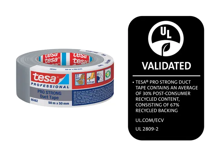 tesa 74662 PRO-STRONG Gewebeband 50 m x 50 mm, grau, 230µm